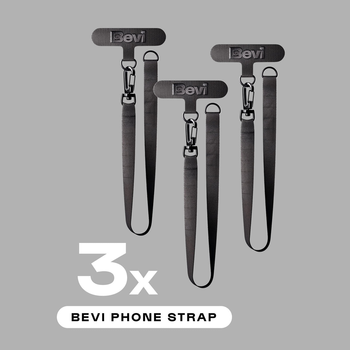 3 x Bevi Phone Strap